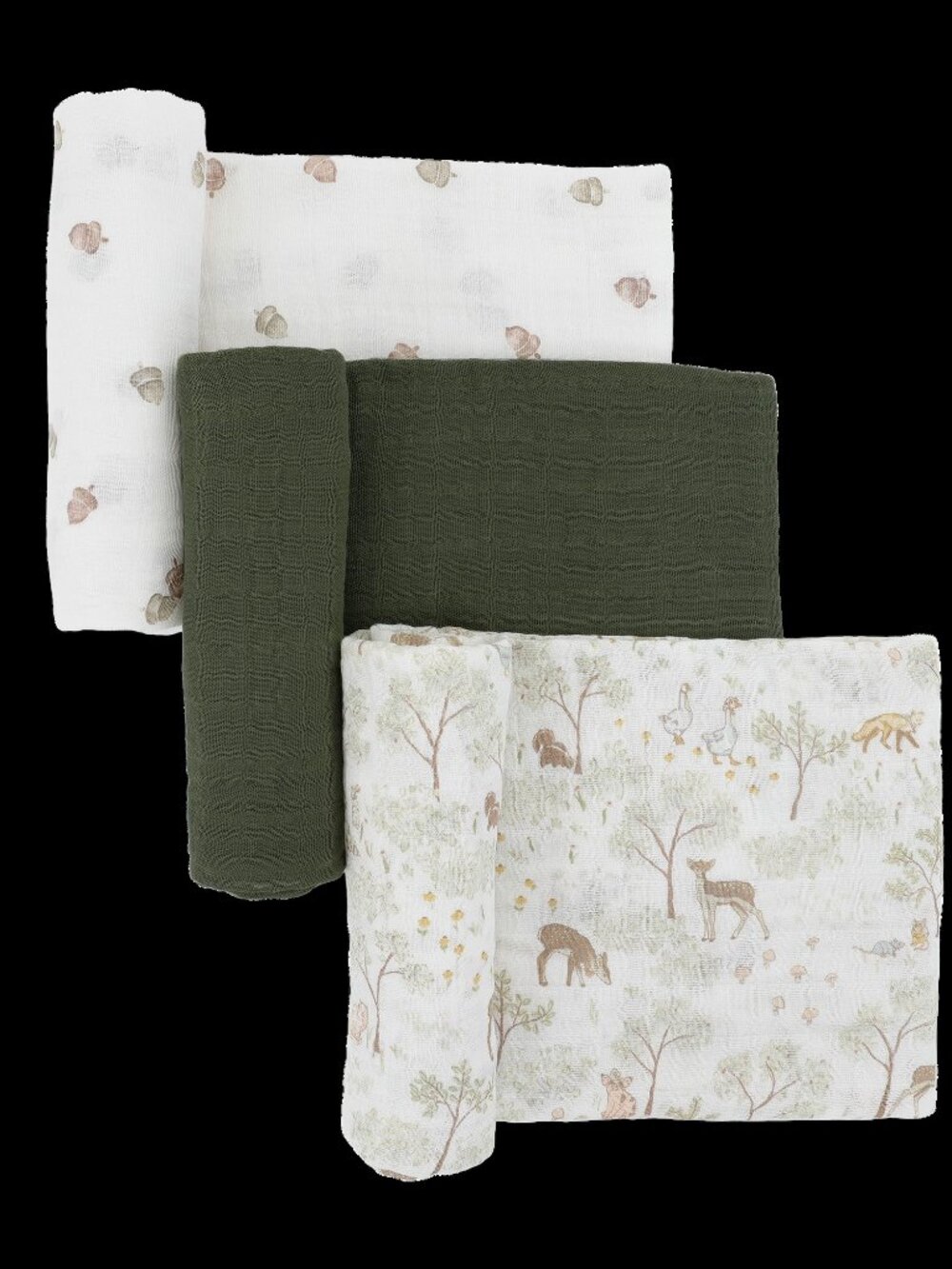 Little Unicorn Cotton Muslin Swaddle 3-Pack